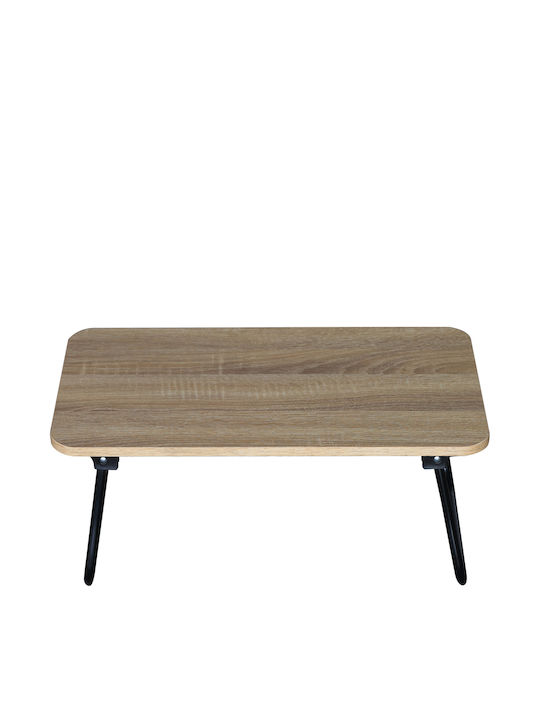 Rectangular Side Table Ballard Wooden Foldable Oak/Black W53xL30xH22cm