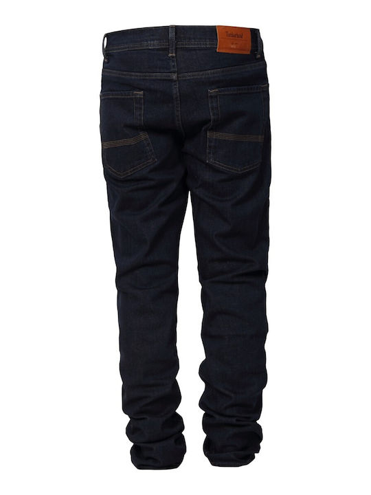 Men's Jeans Pants with Slim Fit Dark Blue