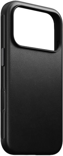 Nomad Modern Задна корица Кожа 0.85мм Черен (iPhone 17 Pro Max)