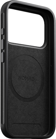 Nomad Modern Задна корица Кожа 0.85мм Черен (iPhone 17 Pro Max)