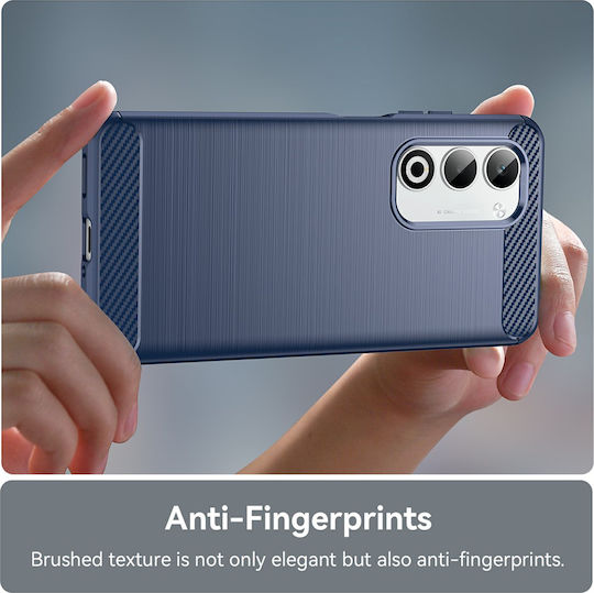 Techsuit Carbon Bumper Σιλικόνης / Πλαστικό Μπλε (Oppo A5 4G - Techsuit)