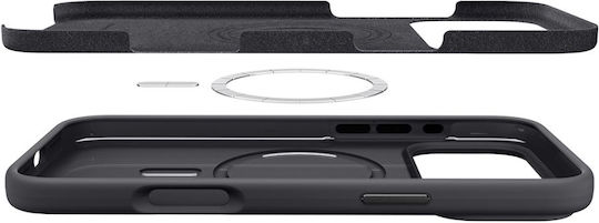 Spigen Silicone Fit Magsafe Umschlag Rückseite Silikon Schwarz (iPhone 17 Pro Max)