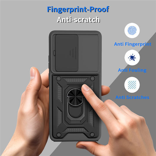 Techsuit Camshield Series Back Cover Silicon Negru (Moto G86)