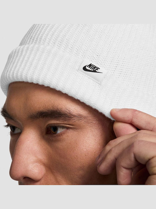 Terra Beanie Beanie Unisex Σκούφος Πλεκτός σε Λευκό χρώμα
