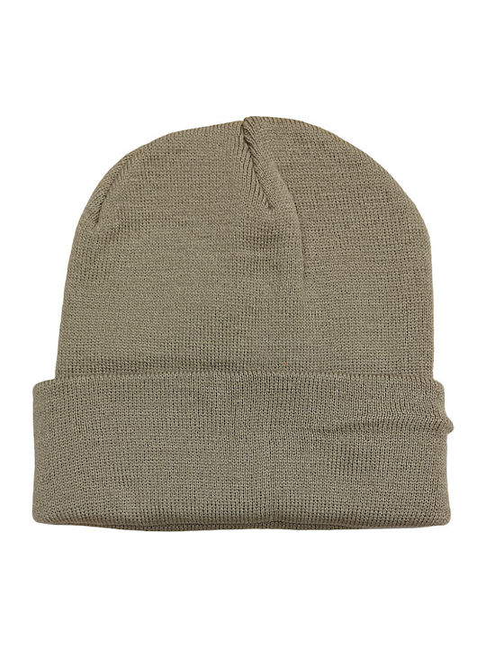 Beanie Unisex Σκούφος Πλεκτός σε Μαύρο χρώμα