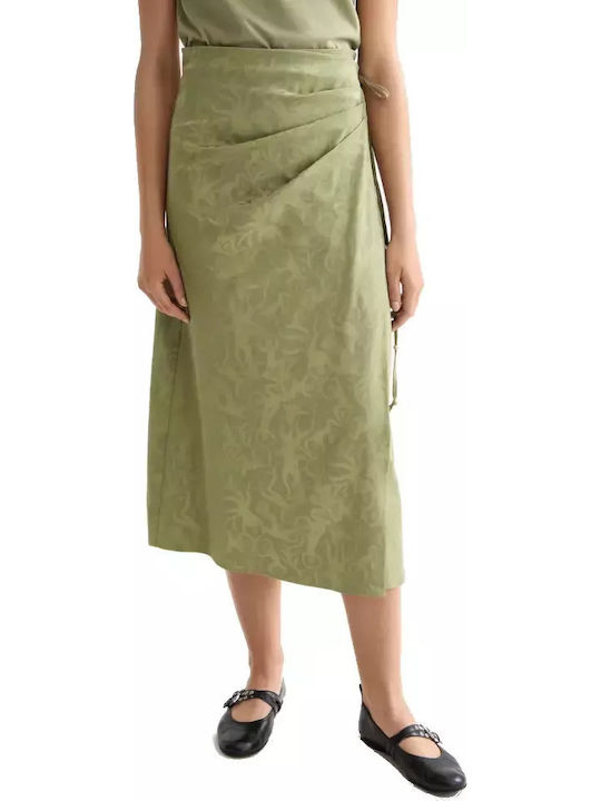 Midi Fustă Plic Verde