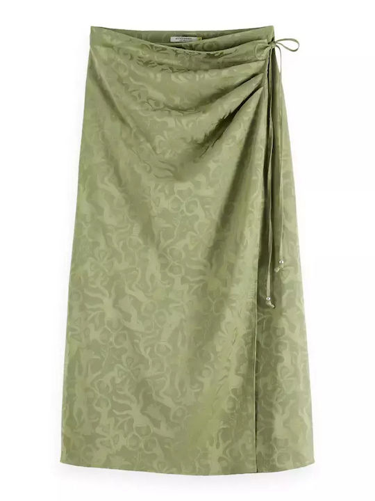 Midi Fustă Plic Verde
