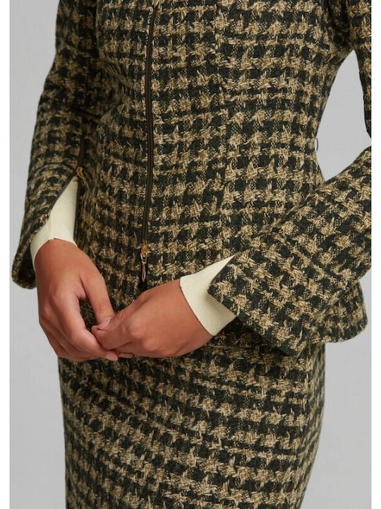 Set cu Fustă Khaki