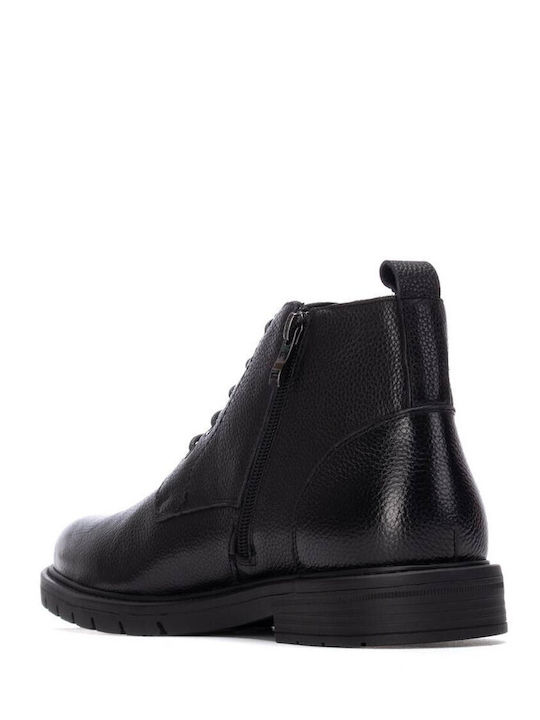 Leder Schwarz Herrenstiefel