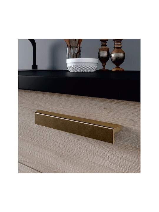 Sc Herrajes Furniture Handle from Metallic Black with Hole Centers 256mm