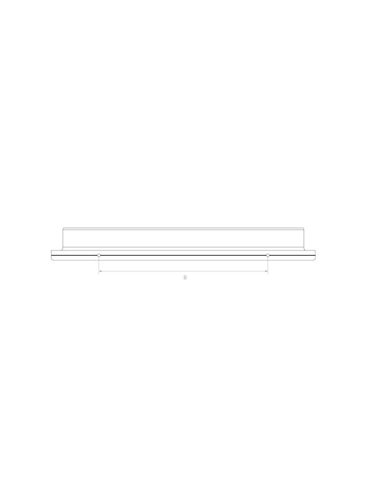 Sc Herrajes Furniture Handle from Metallic Black with Hole Centers 256mm