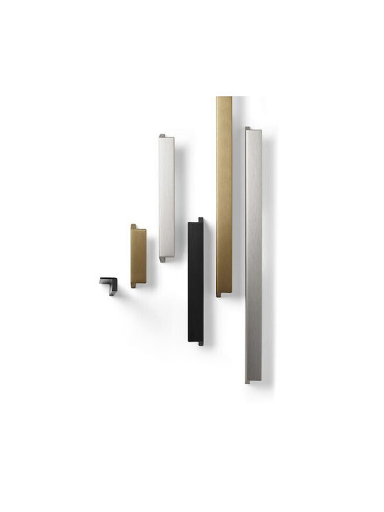 Sc Herrajes Furniture Handle from Metallic Black with Hole Centers 256mm