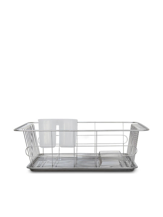 Relaxdays Scurgător De Chiuvetă Inox Gri 13.5x40.5x30.5cm