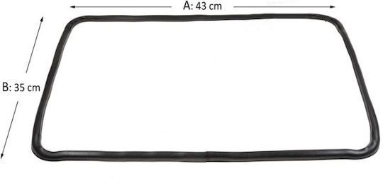 Bosch Резервна фланела за фурна Съвместим с Pitsos / Neff / Bosch / Siemens 45x34см