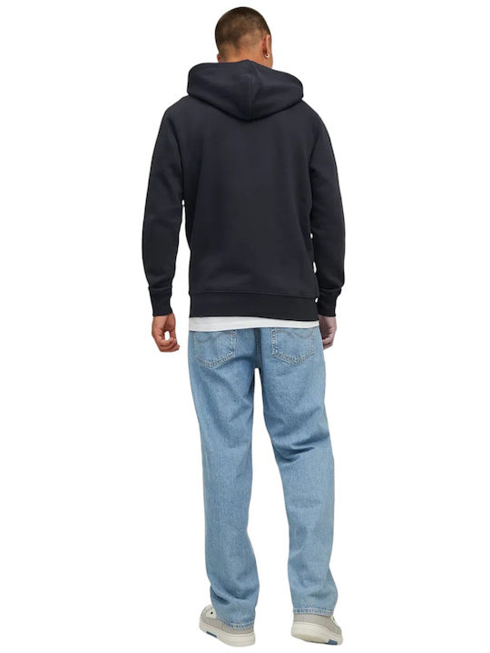 Jack & Jones Sweat Cardigan Black with Hood