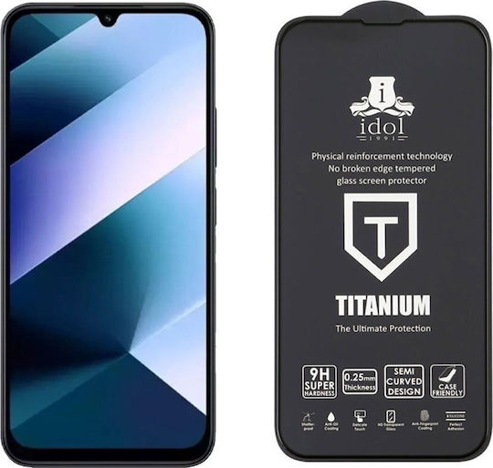 Idol 1991 0.25mm Full Glue Tempered Glass Μαύρο (Poco C85)
