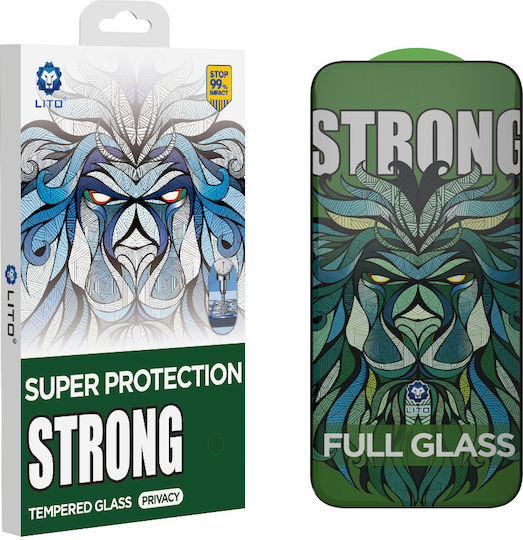Lito Privatsphäre Gehärtetes Glas Schwarz (iPhone 17 / 17 Pro / 16 Pro)