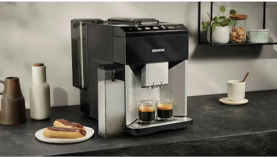 Siemens Eq.500 Automatic Espresso Coffee Machine 1500W Pressure 15bar for Cappuccino with Grinder Black TQ513R01