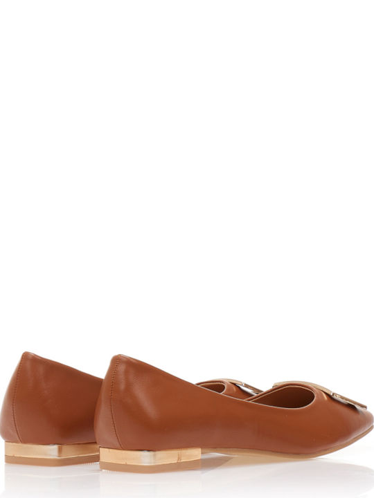 Damen Ballerinas in Braun Farbe