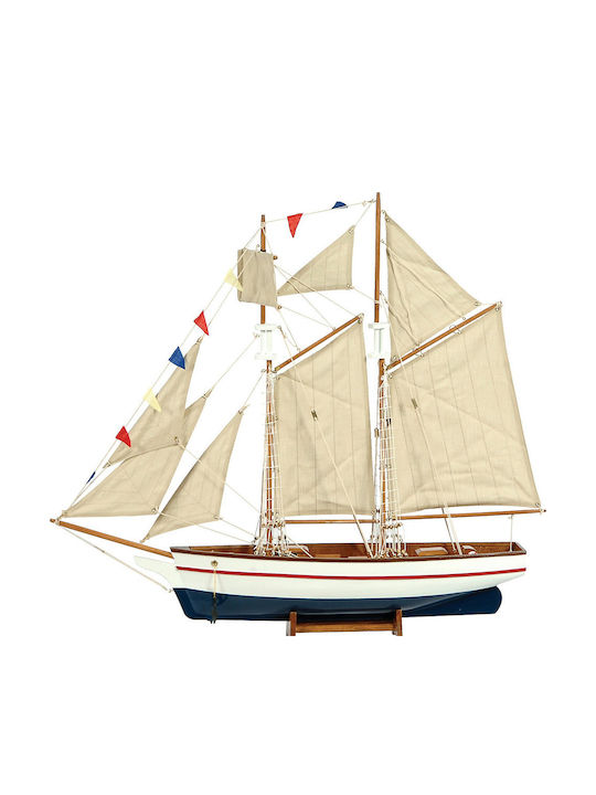 Christmas Boat Sailboat Wooden 70x64cm