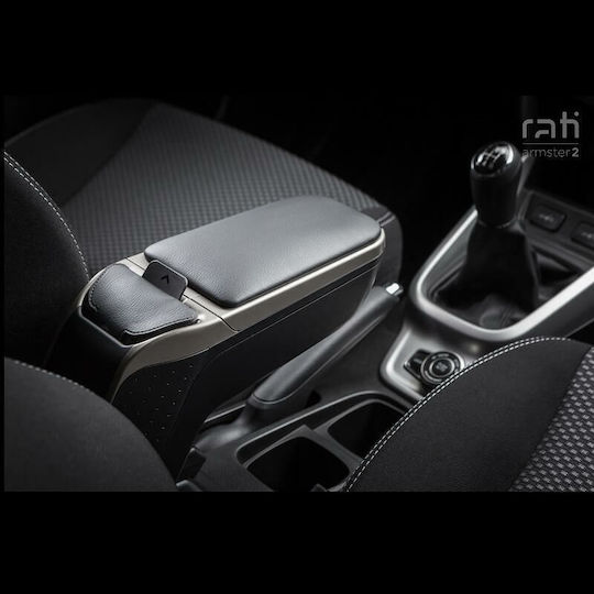 Rati Armster Car PU Armrest for Nissan Micra 2017+ Gray