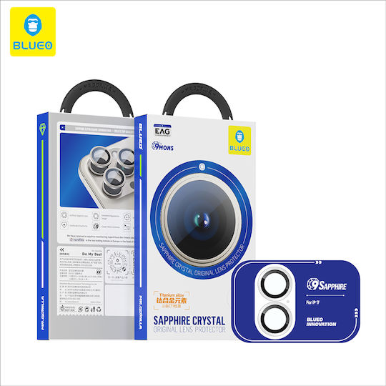 Blueo Lens Glass Camera Protection Tempered Glass Silver for the iPhone 17