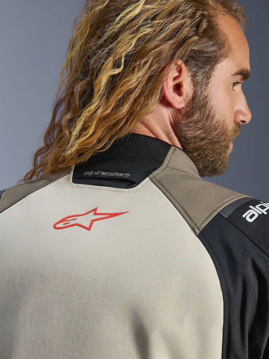 Alpinestars Andes v4 Мъжко Мотоциклетно яке Водоустойчив Walnut/Mastic/Black