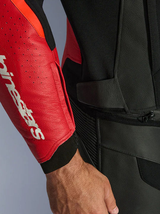 Alpinestars GP Force V2 Air Мъжко Мотоциклетно яке Кожено Червен