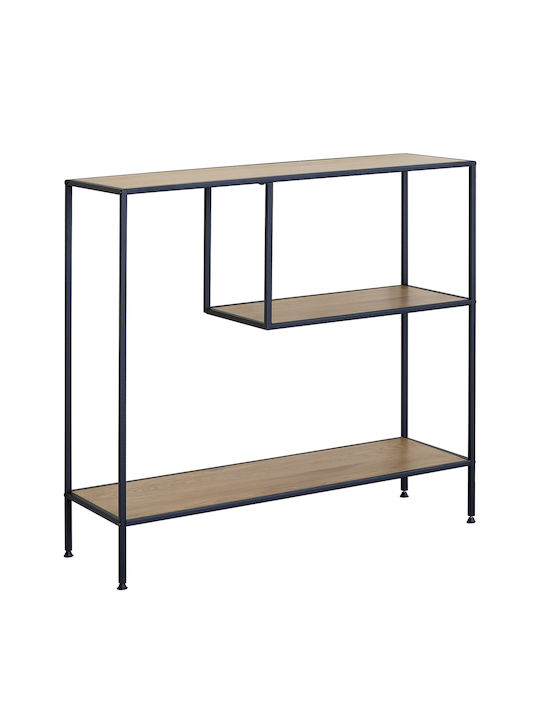 Библиотека Yarwood Дъб/черно 100x33x96см