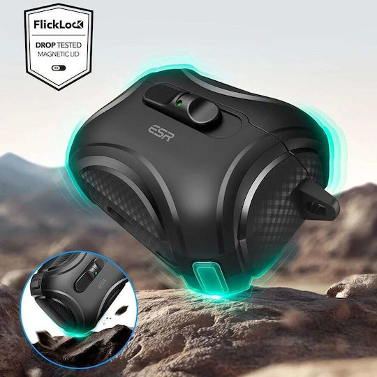 ESR Cyber Hülle Silikon in Schwarz Farbe für Apple AirPods Pro 3