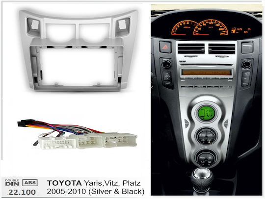 CARAV Industries Inc. Πρόσοψη 2 Din Συμβατή με Οθόνη 9" για Toyota Yaris 2006 2011
