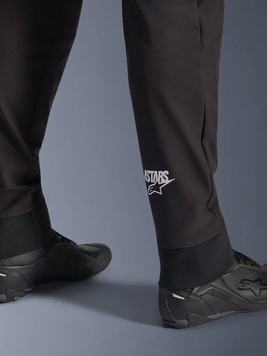 Alpinestars Aeroshell Bărbați Pantaloni Motocicletă Softshell 4 Anotimpuri Negru