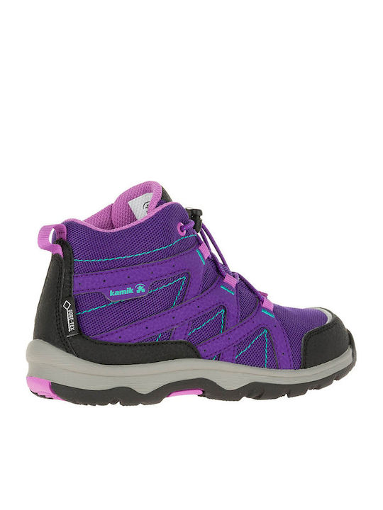 Kids Hiking Boots Waterproof Purple