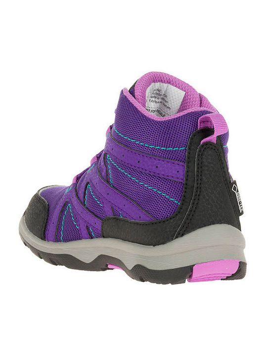 Kids Hiking Boots Waterproof Purple