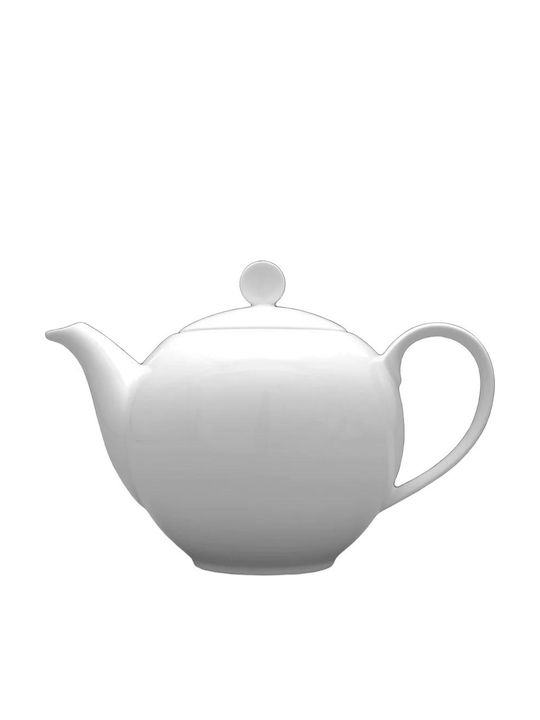 Porcelain Tea Set Brown 27 Pieces "boss White"