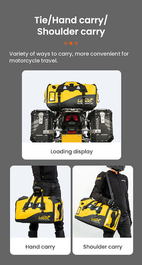 Loboo Waterproof Motorcycle Tail Bag 40lt Black