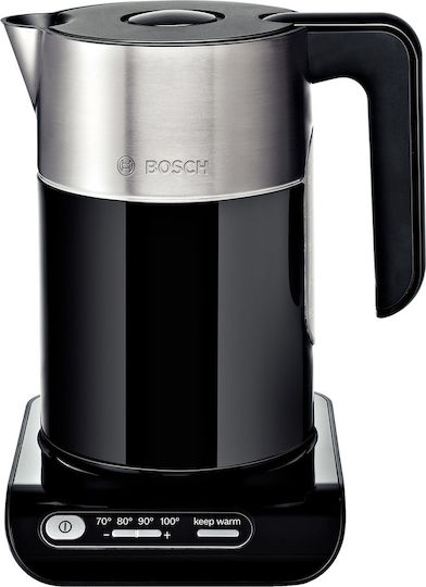 Bosch Styline Βραστήρας 1.5lt 2400W Μαύρος