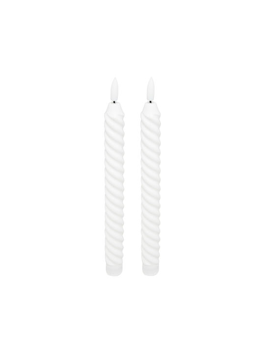 Decorative Lamp Wax Polish White 2pcs