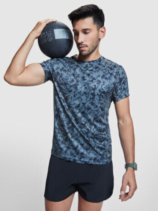 Roly Ανδρικό Διαφημιστικό T-shirt Κοντομάνικο σε Γκρι Χρώμα