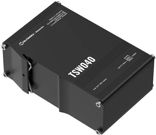 Teltonika TSW040 Неуправляем L2 PoE+ Switch с 8 Портове Ethernet