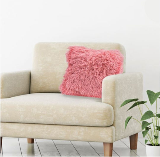 Rosa Sofa-Kissen 25x25cm