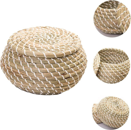 Set de coșuri decorative cu capac 3buc
