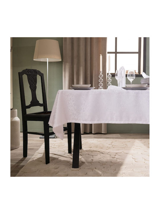 Teoran Tablecloth Cholet Ecru 160x250cm