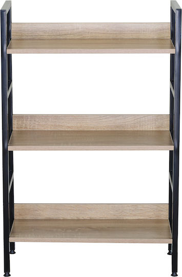 Βιβλιοθήκη Marwood Δρυς/μαύρο 60x27.6x93εκ.