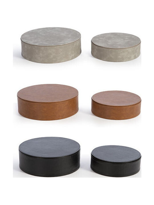 Nef-Nef Homeware Set Dekorative Boxen aus Kunstleder Lethal Black 2Stück Nef-Nef Homeware Set Dekorative Boxen aus Kunstleder Lethal Black 2Stück