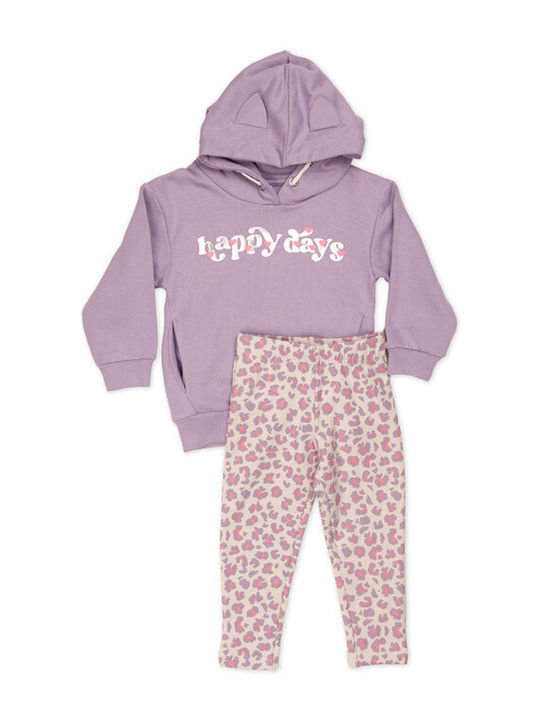 Kids' Set with Leggings Winter 2pcs Lilac