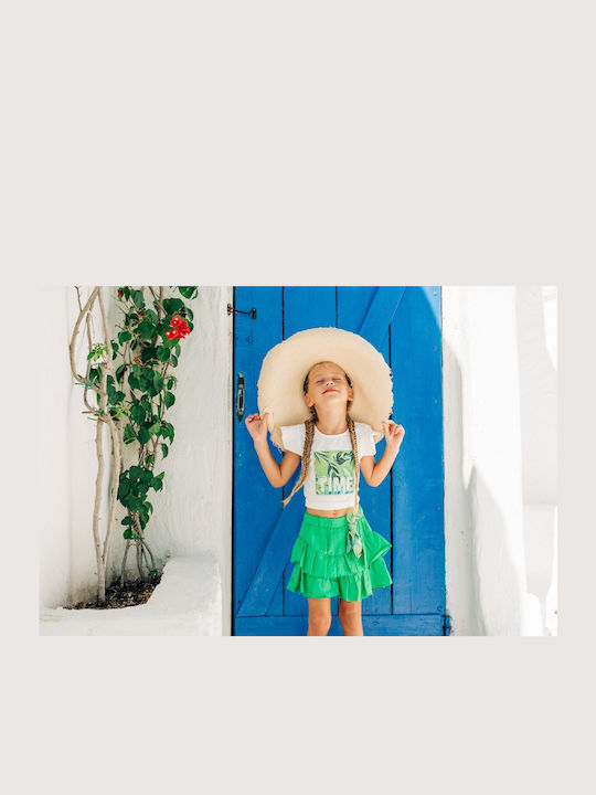 Kids' Set with Skirt Summer 2pcs Green