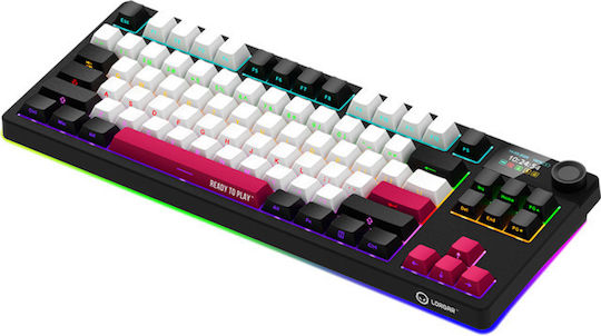 Lorgar KBP70TKLW Wireless Gaming Mechanical Keyboard Tenkeyless with RGB lighting (English US) Black/Red