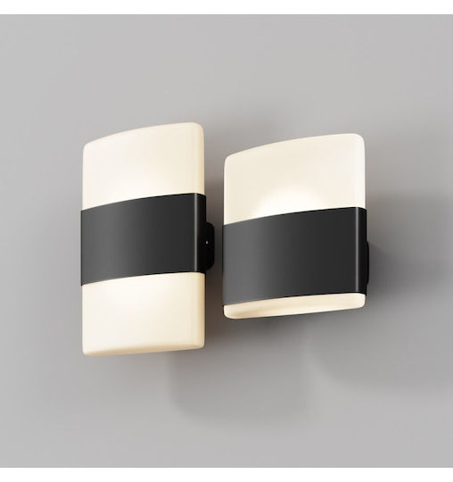Maytoni Wandmontierte Außenleuchte LED IP54 12W mit Warmweiß Licht 17x16x8εκ.