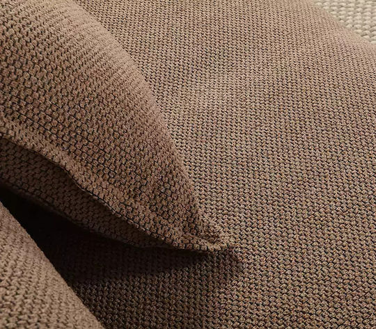 Nef-Nef Homeware Brooklyn Τριθέσιου Καναπέ Π170xΜ300cm Mocca